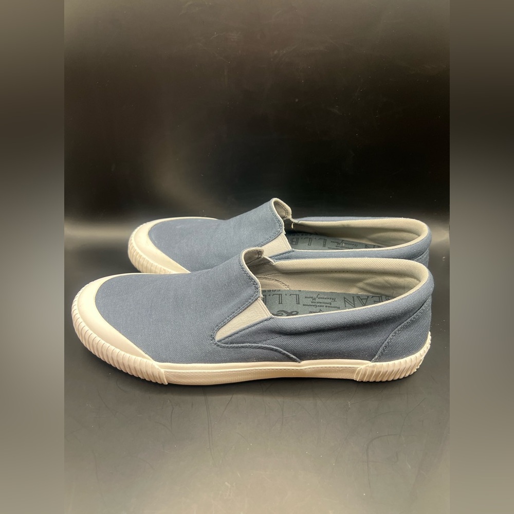L.L. Bean Classic Blue Loafers Slip-On Comfort,Size:12, water marks on top toes - Picture 4 of 9